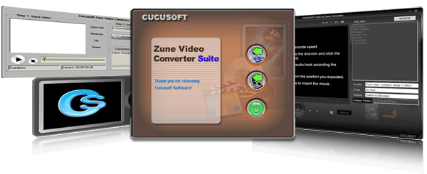 Cucusoft Zune Video Converter + DVD to Zune Suite software